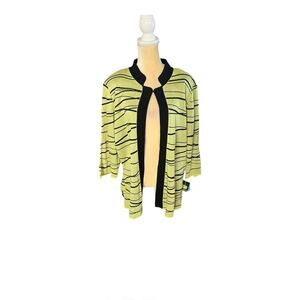 Ming Wang Green Jacket Top Sweater NEW NWT Size 2X